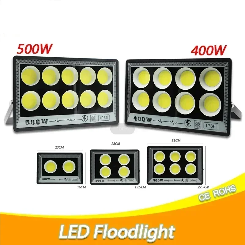 Outdoor Lighting Socket - New Outdoor IP66Waterproof 800W LED Floodlight