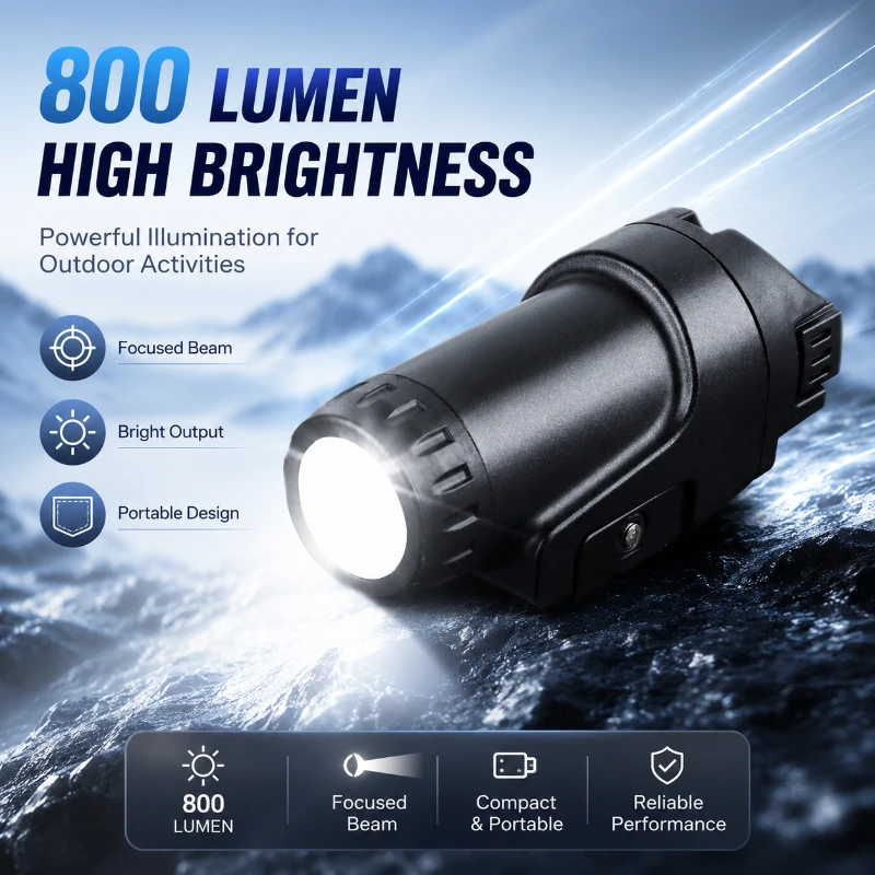 Outdoor Lighting Install - High Lumen Under Install Flashlight 800LM