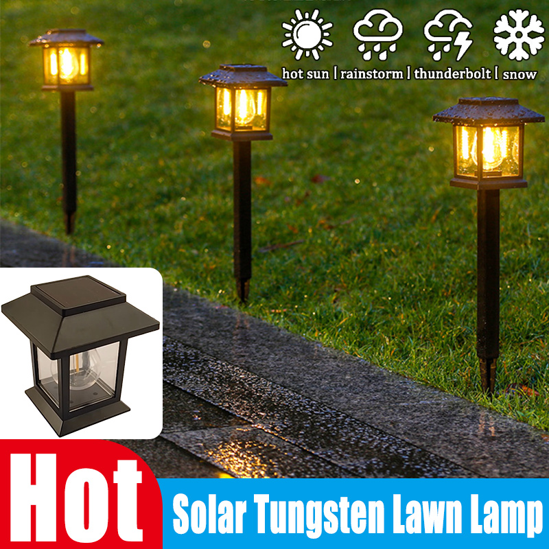 Outdoor Lighting Socket - Solar Outdoor Ground Plug Lawn Lamp