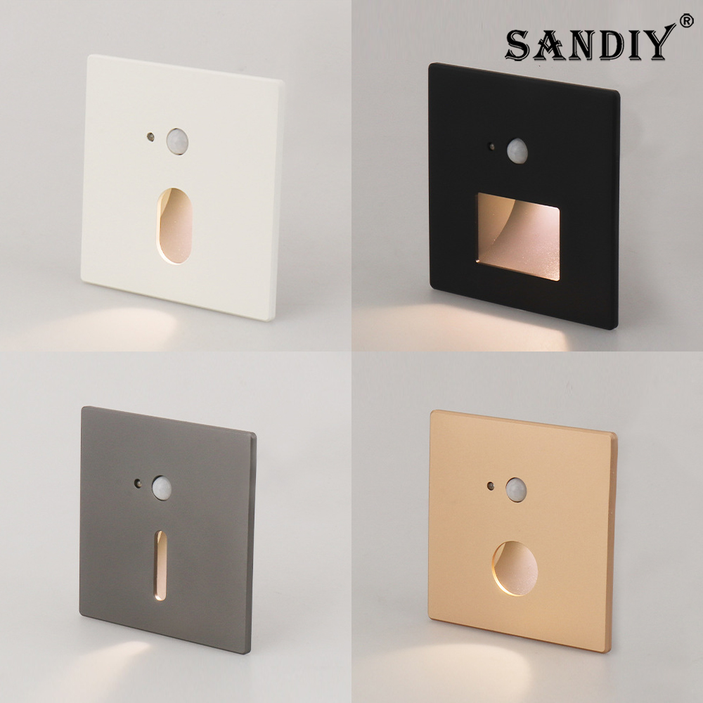Outdoor Lighting On Stairs - SANDIY Type 86 Magnetic Intelligent Sensor