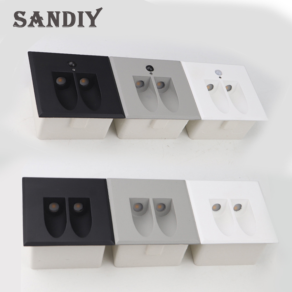 SANDIY Lõm Đèn Tường Pir Cảm B - đánh giá và giá Outdoor Lighting On Stairs