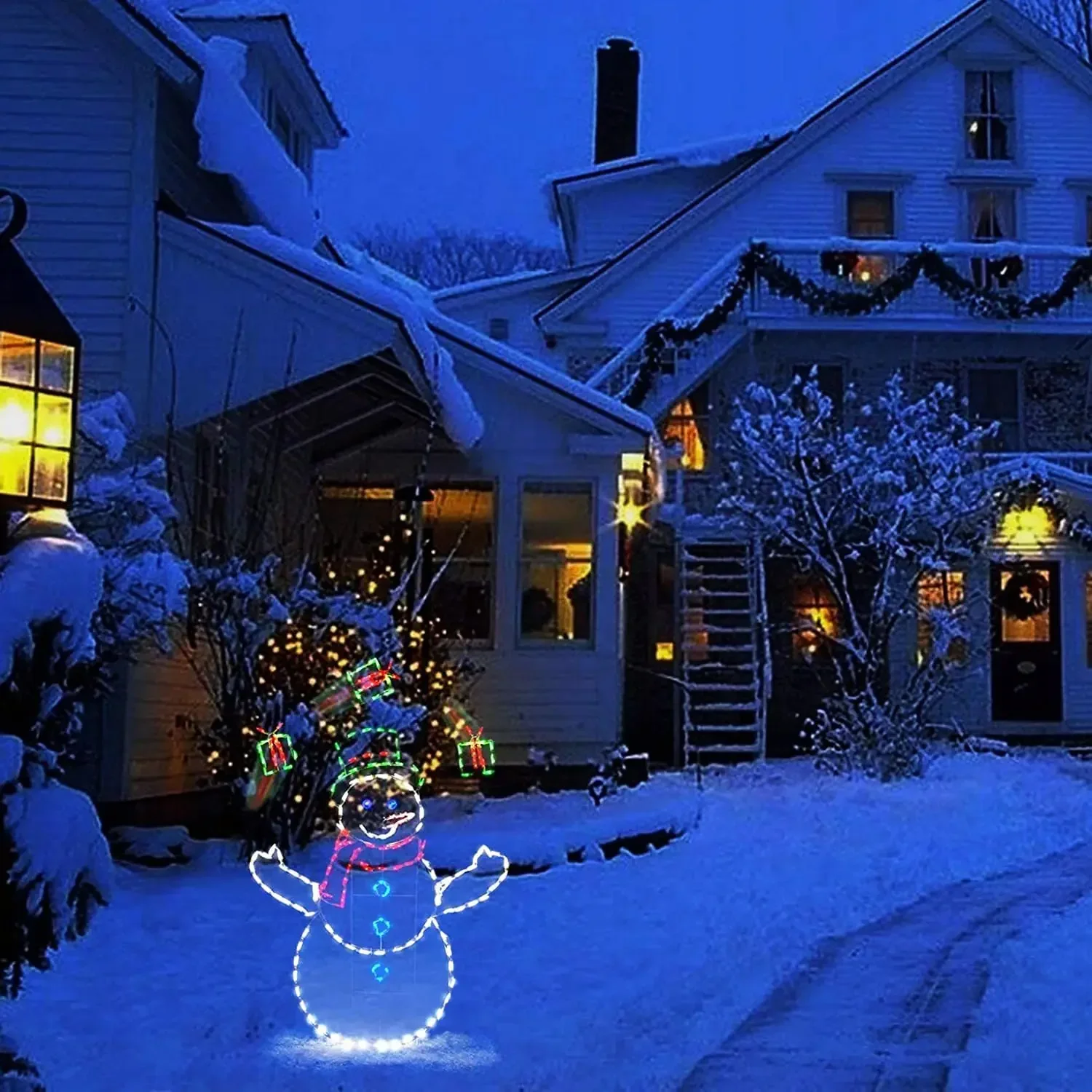Animated Snowball Light LED Gl - đánh giá và giá Xmas Outdoor Lighting Decorations