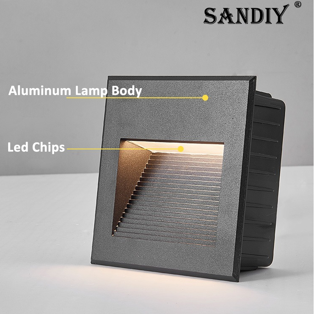 SANDIY Recessed Outdoor Wall S - đánh giá và giá Outdoor Lighting Amazon