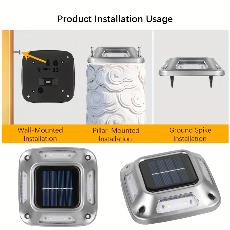 8Pcs Solar Path Lights Outdoor - đánh giá và giá Outdoor Lighting On Stairs