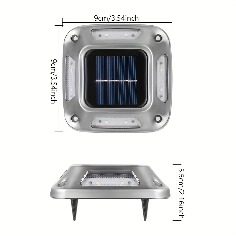 8Pcs Solar Path Lights Outdoor - đánh giá và giá Outdoor Lighting On Stairs