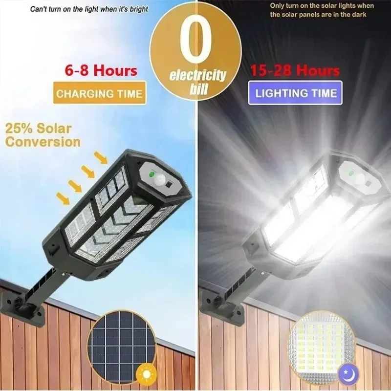 Newest Solar Lamp Powerful Out - đánh giá và giá Outdoor Lighting Motion Sensor