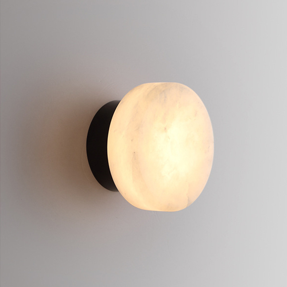 Natural Marble Round Wall Scon - đánh giá và giá Outdoor Lighting Spanish Style
