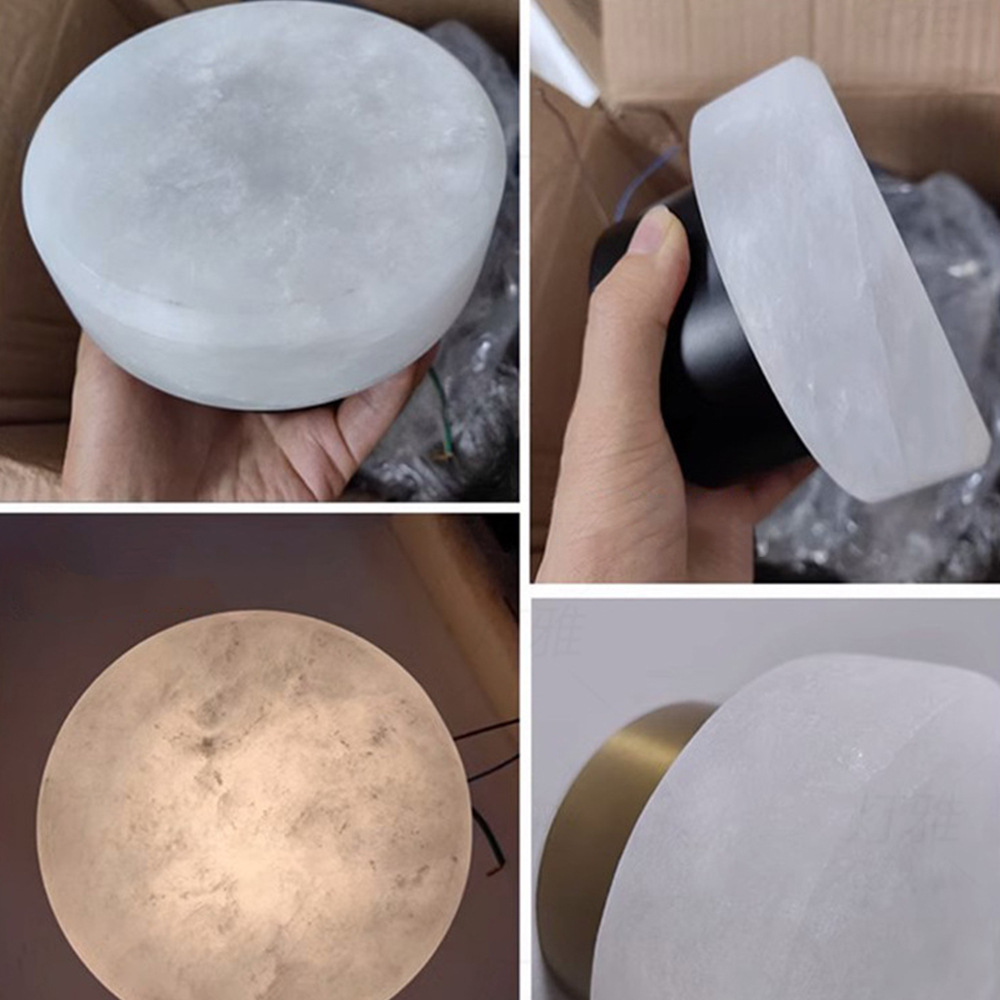 Natural Marble Round Wall Scon - đánh giá và giá Outdoor Lighting Spanish Style