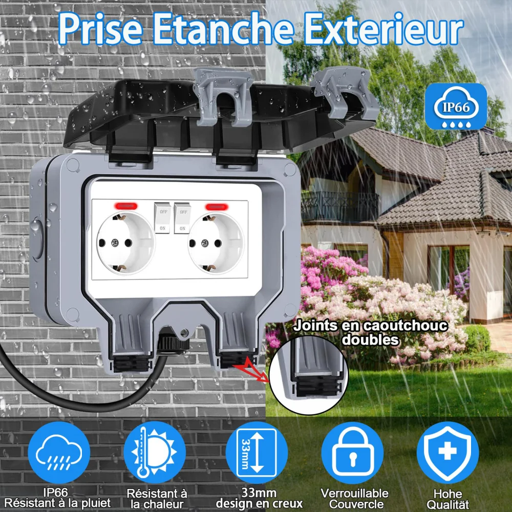 European-Style Outdoor Socket  - đánh giá và giá Outdoor Lighting Socket