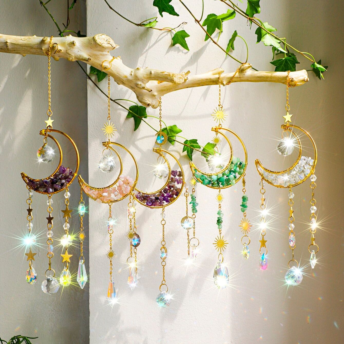 Crystal  Suncatcher Moon Ameth - đánh giá và giá Xmas Outdoor Lighting Decorations