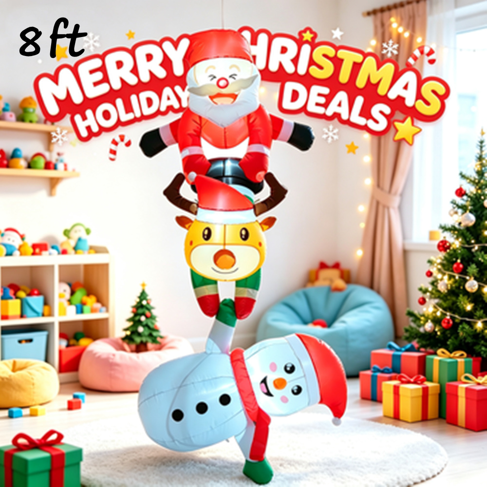 8FT Christmas Inflatable Snowm - đánh giá và giá Xmas Outdoor Lighting Decorations