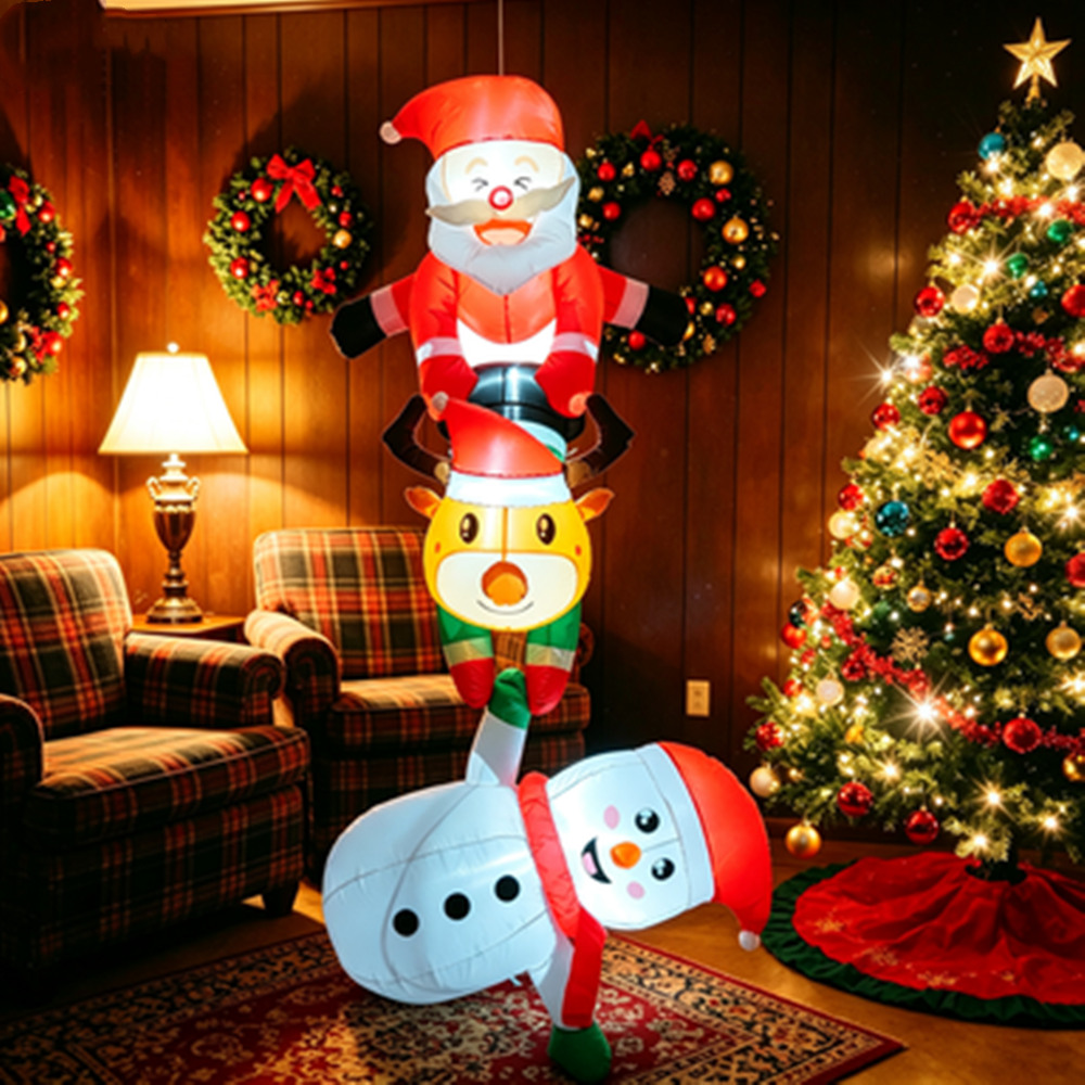 8FT Christmas Inflatable Snowm - đánh giá và giá Xmas Outdoor Lighting Decorations