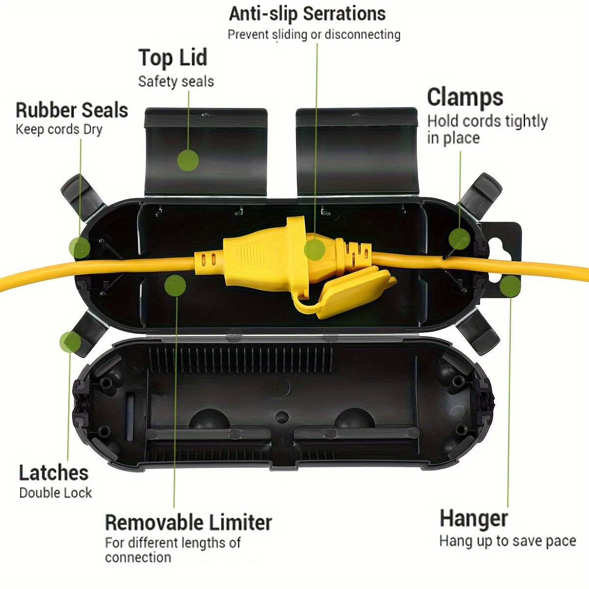 Extension Cord Plug Connection - đánh giá và giá Outdoor Lighting Socket