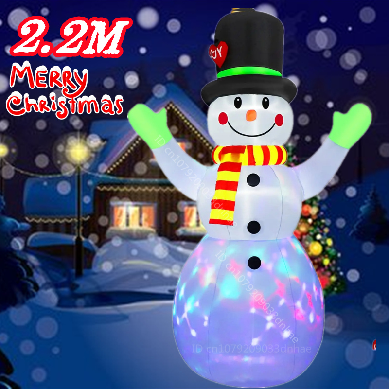 2.2M/7FT Christmas Inflatable  - đánh giá và giá Xmas Outdoor Lighting Decorations