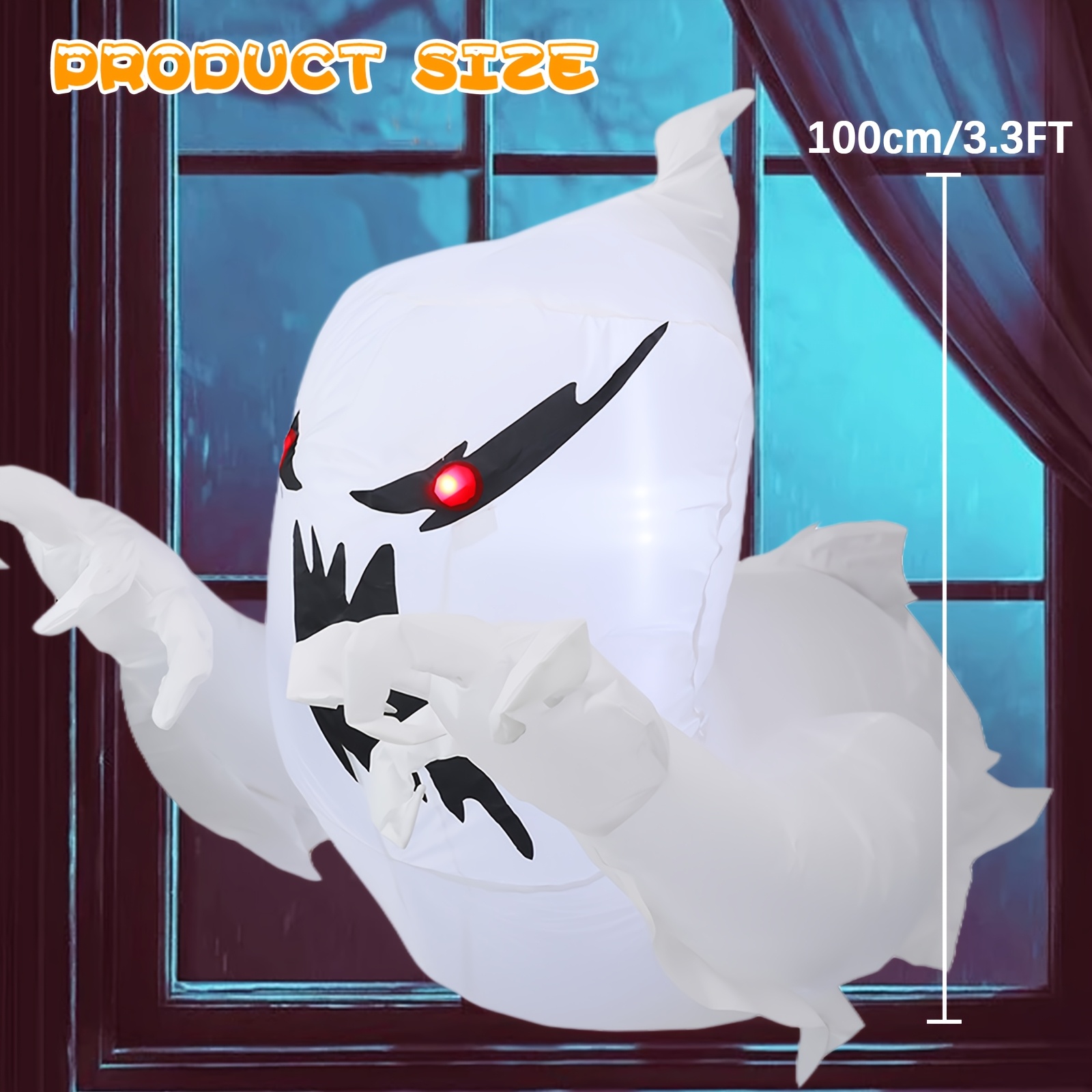 3.3FT Halloween Inflatable Gho - đánh giá và giá Outdoor Lighting Warehouse