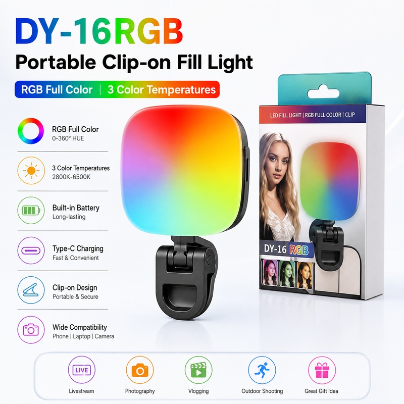 Portable RGB LED Fill Light Po - đánh giá và giá Outdoor Lighting For Photography