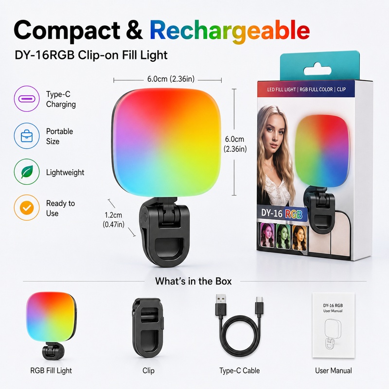 Portable RGB LED Fill Light Po - đánh giá và giá Outdoor Lighting For Photography