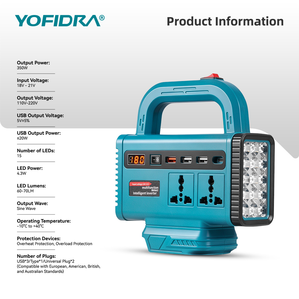 YOFIDRA 220V Portable Power In - đánh giá và giá Outdoor Lighting Socket