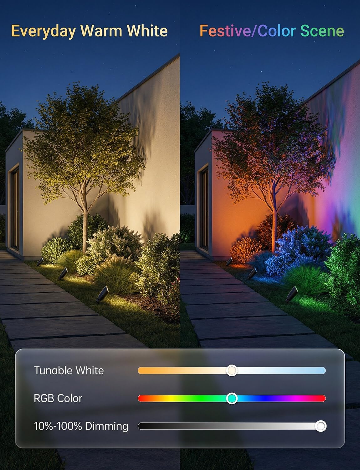 Low Voltage Outdoor RGBCW Land - đánh giá và giá Outdoor Lighting Remote Control