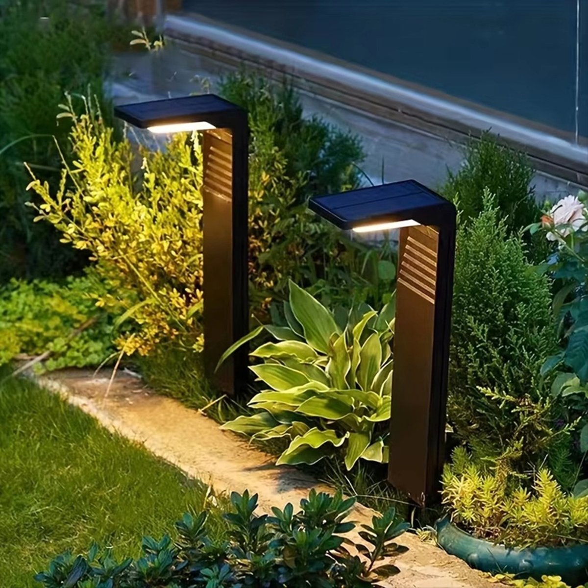 Y17A Outdoor Solar Garden Ligh - đánh giá và giá Outdoor Lighting Install