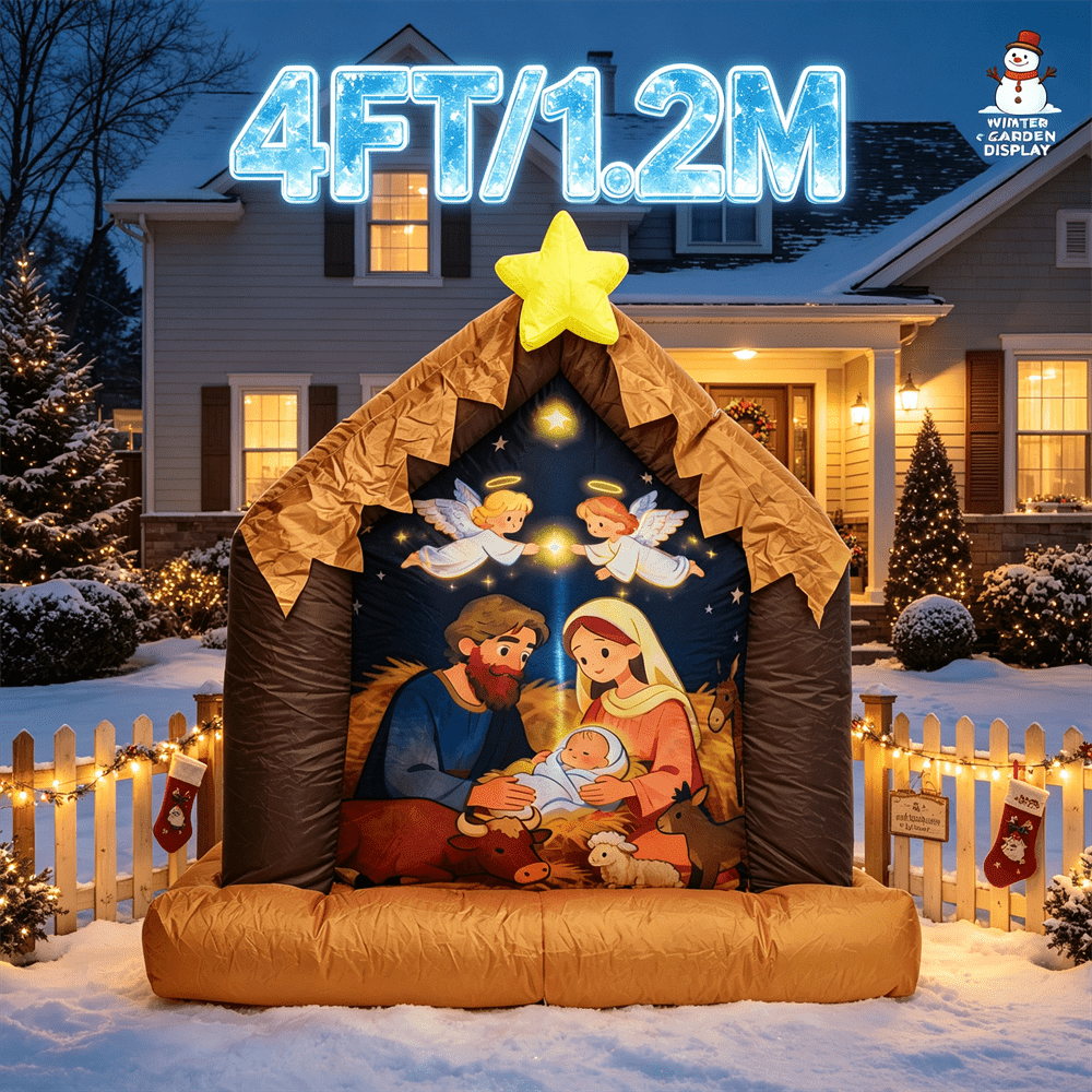 4FT Christmas Inflatable Toy L - đánh giá và giá Xmas Outdoor Lighting Decorations