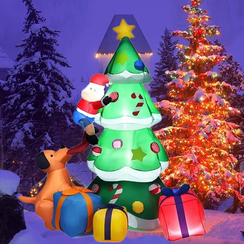Christmas Tree Inflatable Mode - đánh giá và giá Xmas Outdoor Lighting Decorations