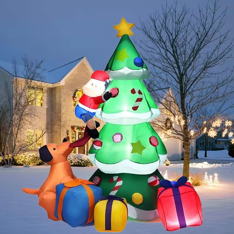 Christmas Tree Inflatable Mode - đánh giá và giá Xmas Outdoor Lighting Decorations
