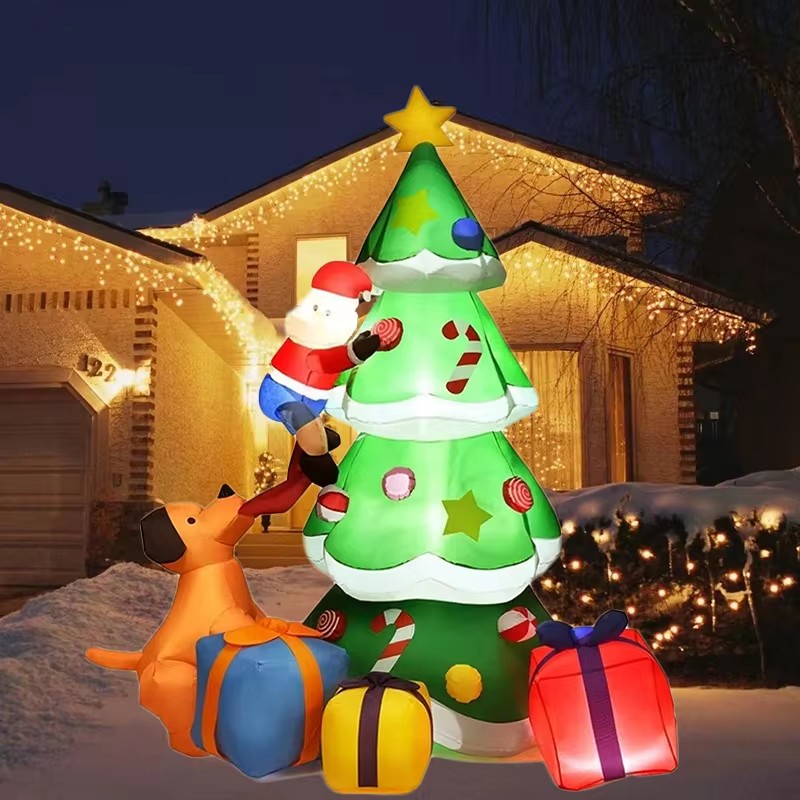 Christmas Tree Inflatable Mode - đánh giá và giá Xmas Outdoor Lighting Decorations