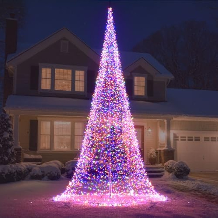 Outdoor Flagpole LED Christmas - đánh giá và giá Outdoor Lighting Install