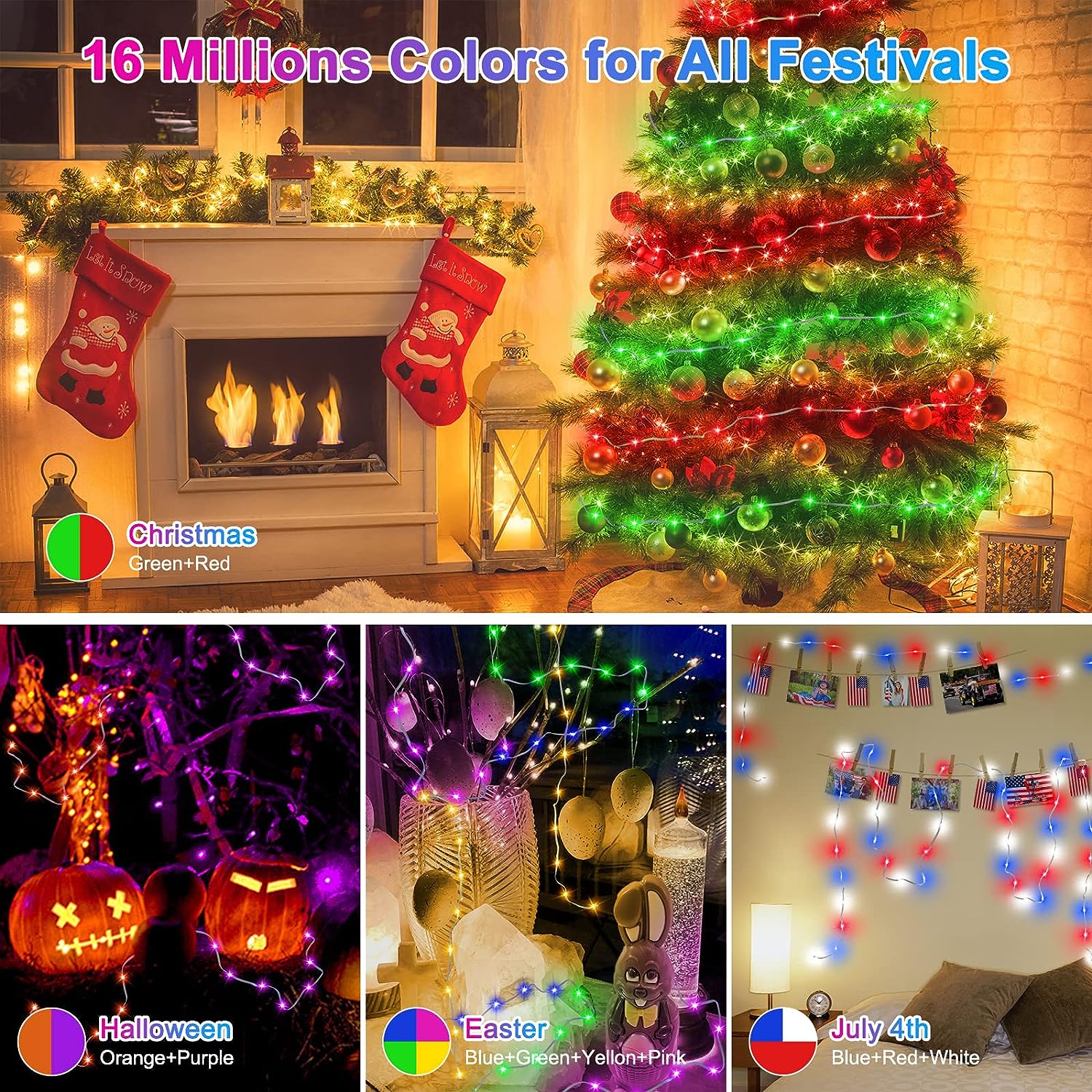 Dream Color WS2812B LED String - đánh giá và giá Outdoor Lighting Remote Control