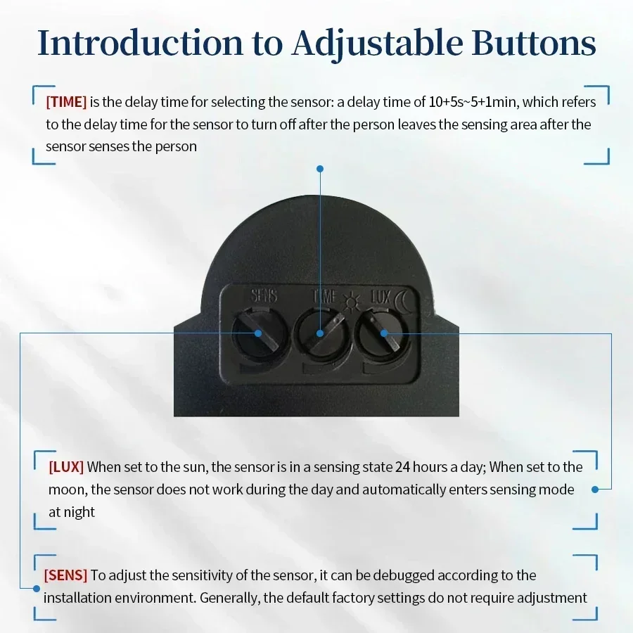 100-240V 12V PIR Motion Sensor - đánh giá và giá Outdoor Lighting Motion Sensor