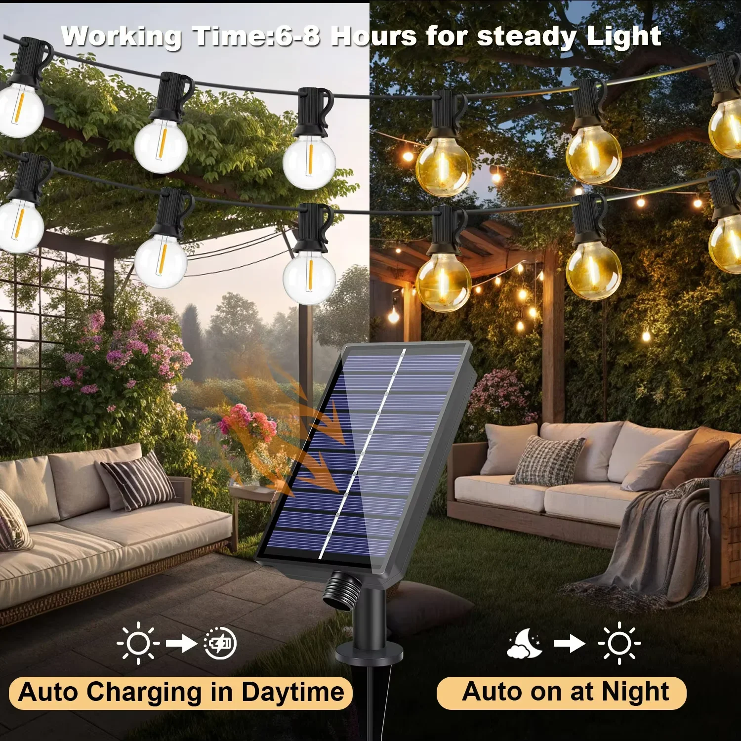 Shatterproof Solar Garland Lam - đánh giá và giá Outdoor Lighting Socket