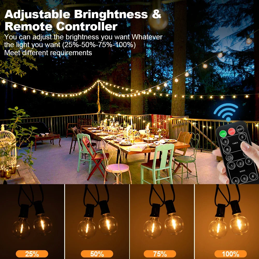 Shatterproof Solar Garland Lam - đánh giá và giá Outdoor Lighting Socket